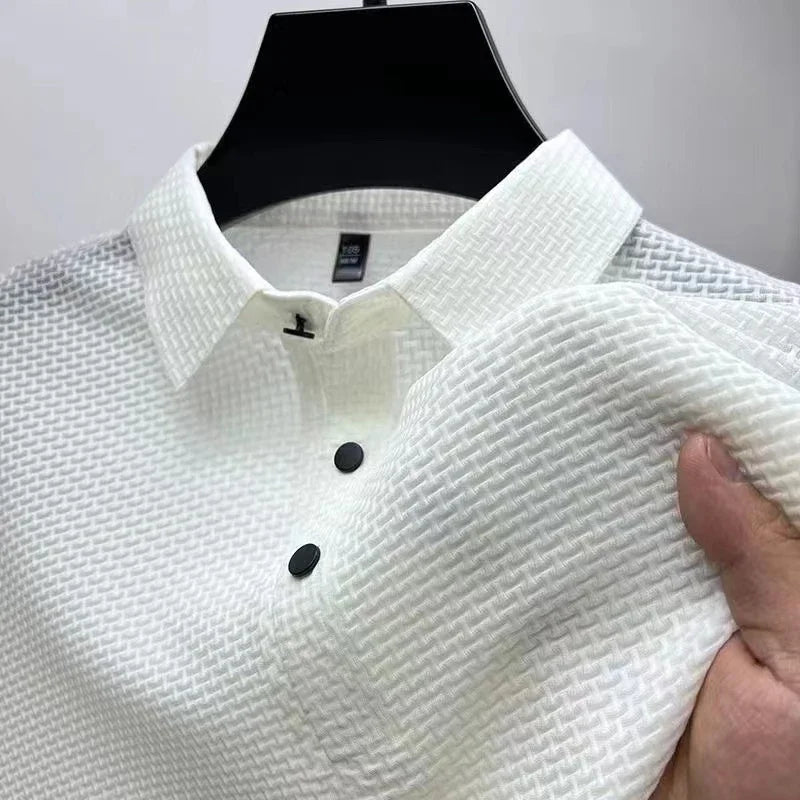 Heren Polo Shirt met Bloemenprint – Zomer Business Casual
