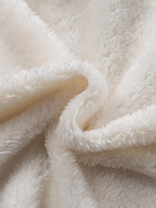 Heren Winddichte Fleece Winterjacke met Hoge Kragen