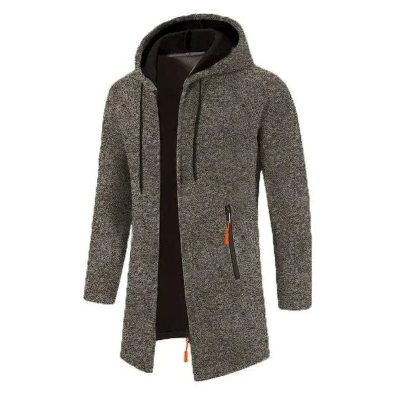 Heren Hoodie met Ritssluiting – Warme Fleece Casual Sweater