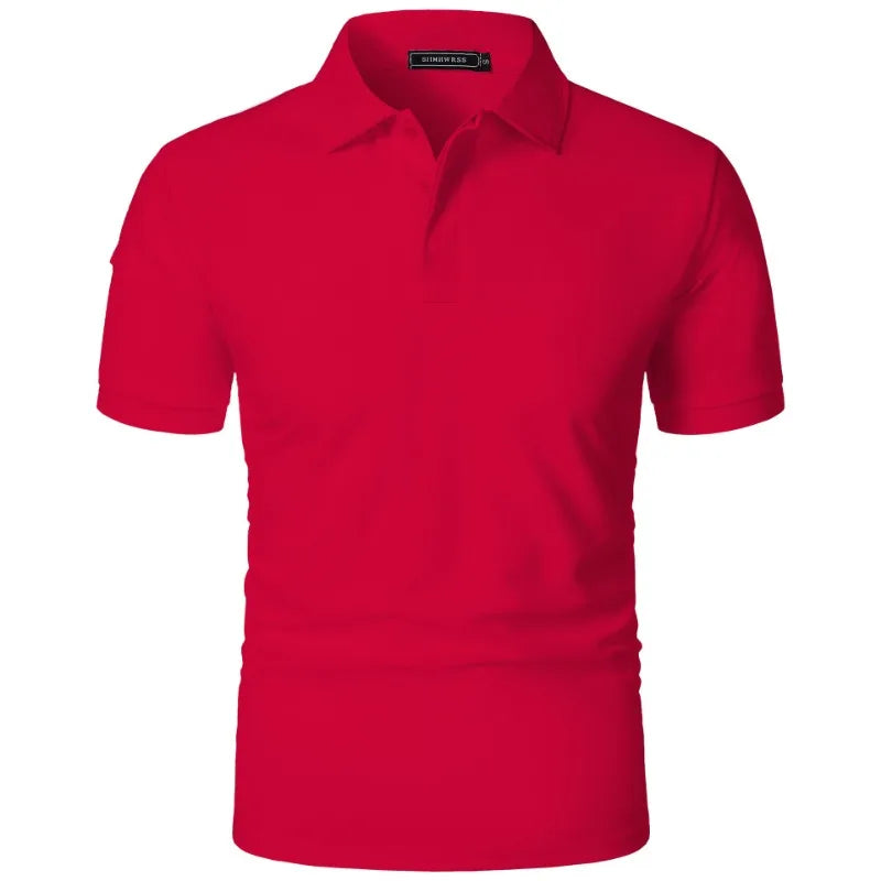 Heren Ademend Sport Polo Shirt – Casual Zomer