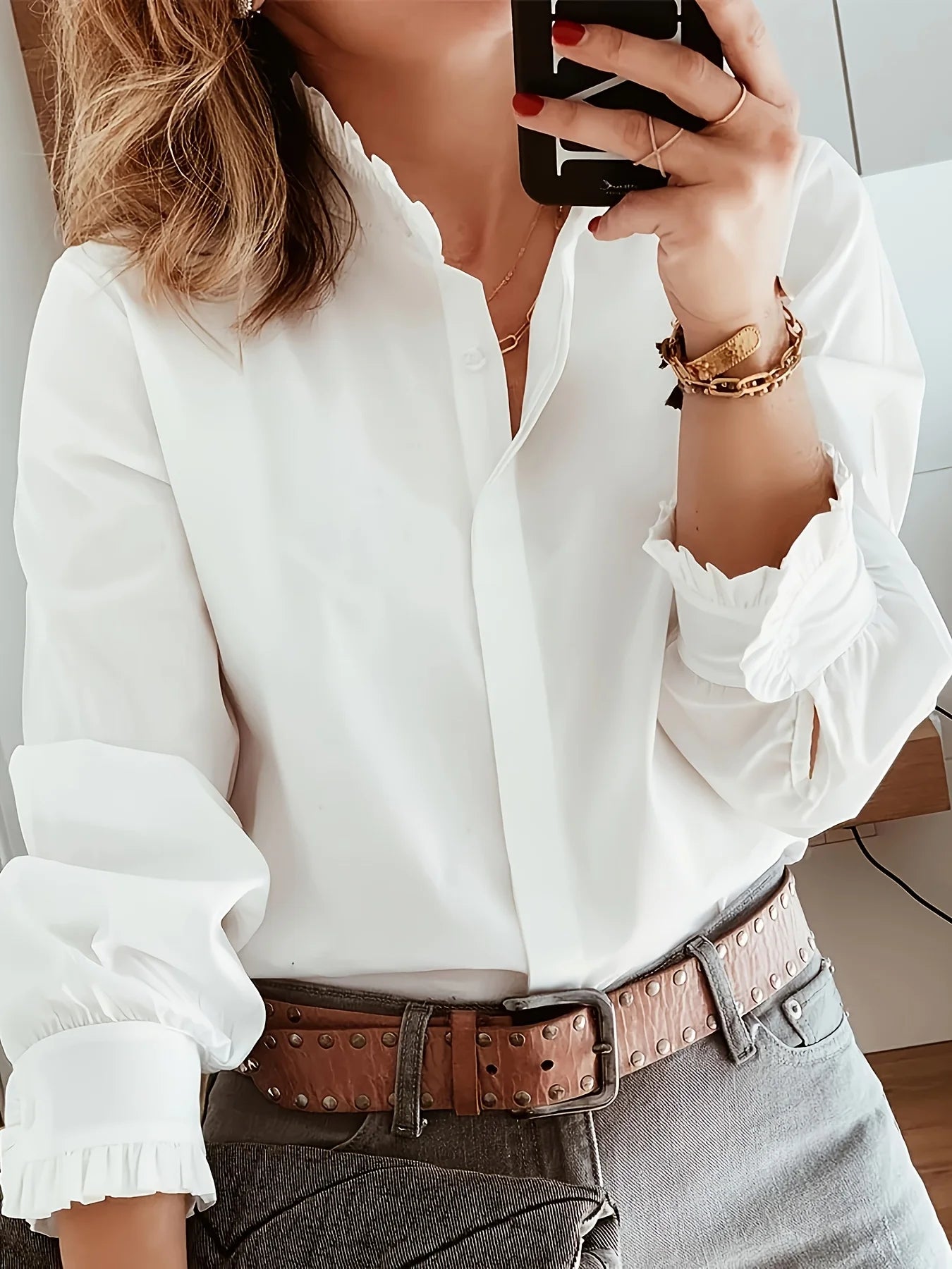 Dames Losse Blouse – Elegant & Casual