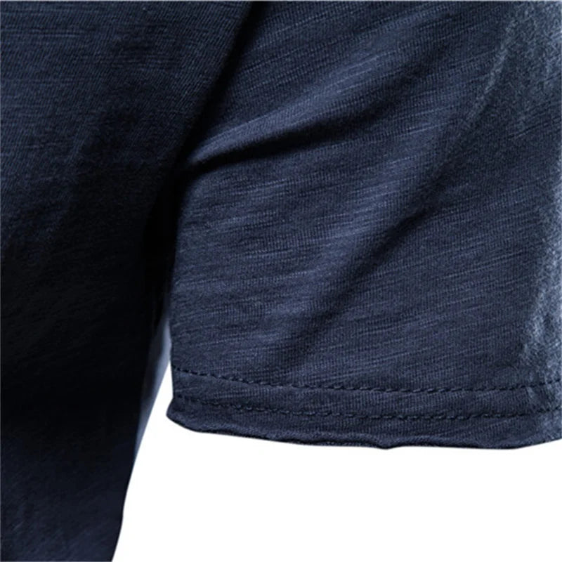 Heren Basic Cotton T-Shirt – Ademend Casual Zomer Shirt