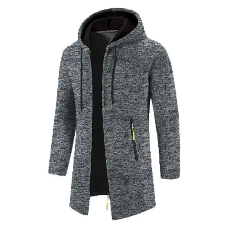 Heren Hoodie met Ritssluiting – Warme Fleece Casual Sweater