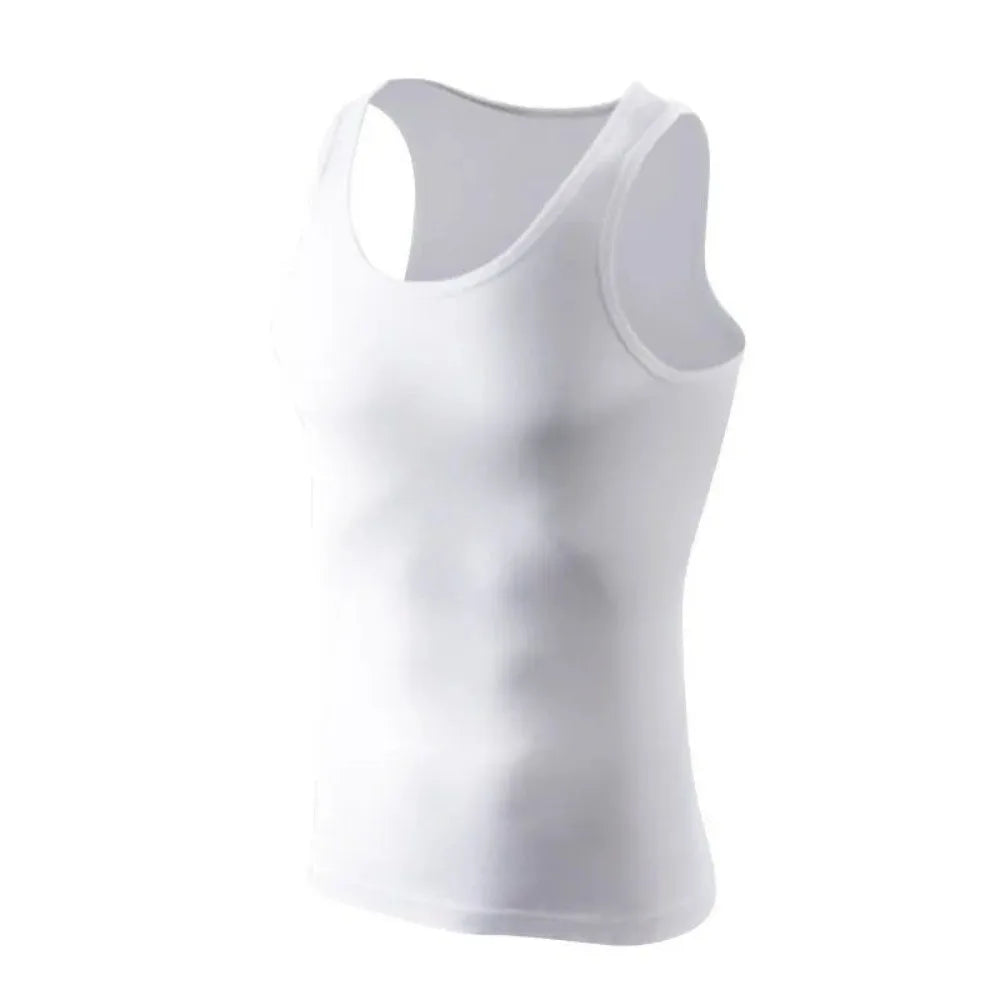 Heren Katoenen Sportvest – Slim Fit Mouwloos