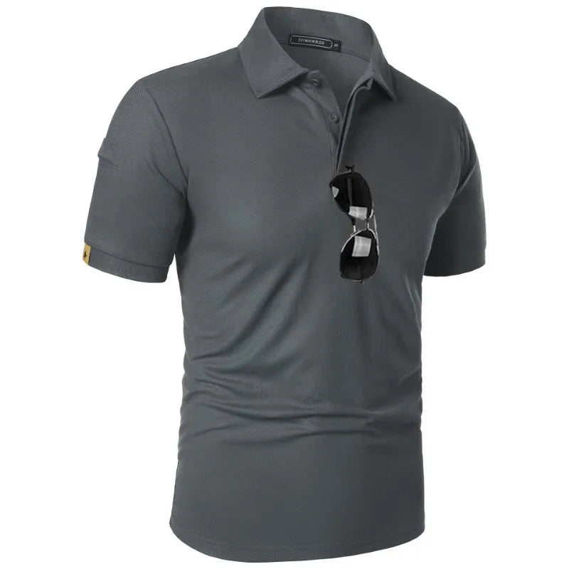 Heren Ademend Sport Polo Shirt – Casual Zomer