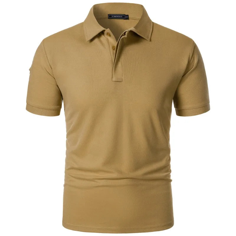 Heren Ademend Sport Polo Shirt – Casual Zomer