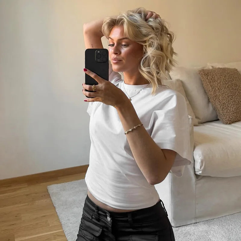 Dames Cropped T-Shirt – Casual Streetwear