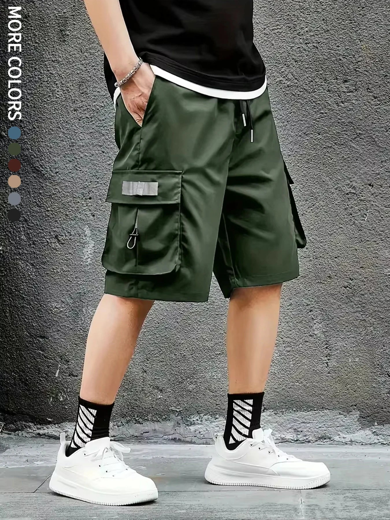 Heren Cargo Shorts met Grote Zakken – Outdoor & Casual