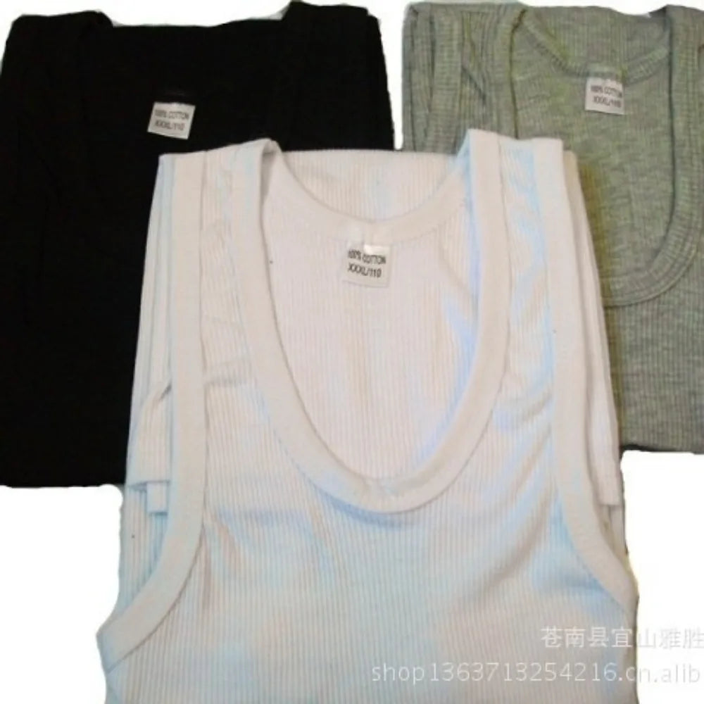 Heren Katoenen Sportvest – Slim Fit Mouwloos