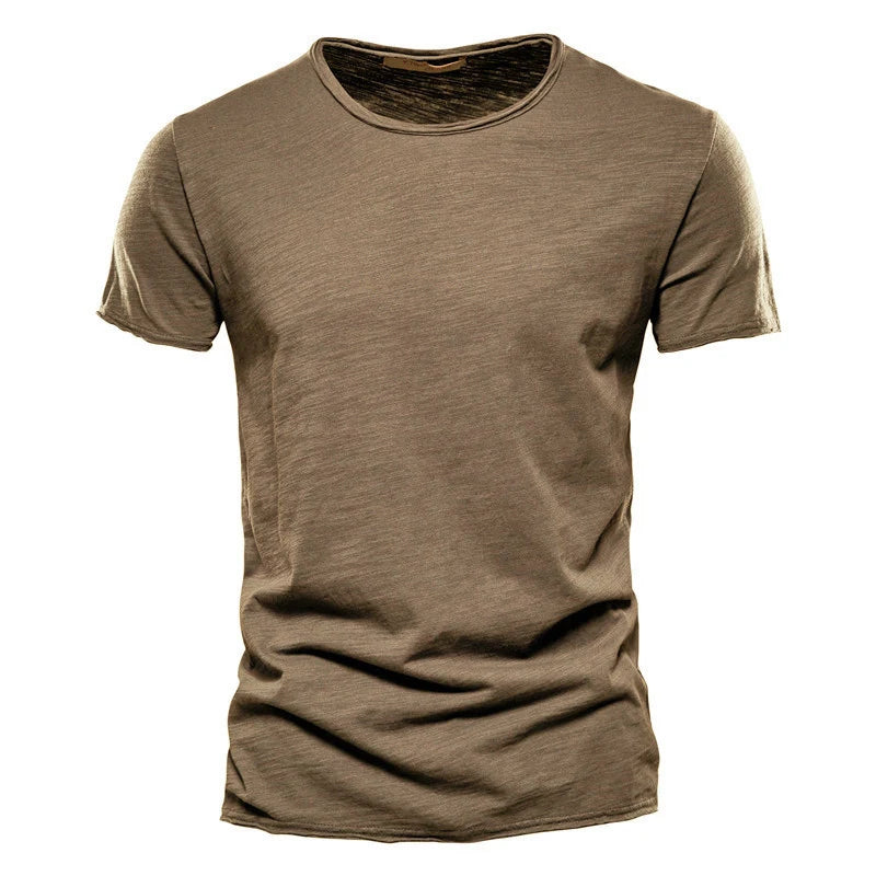 Heren Basic Cotton T-Shirt – Ademend Casual Zomer Shirt
