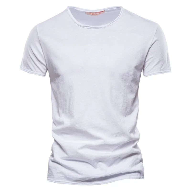 Heren Basic Cotton T-Shirt – Ademend Casual Zomer Shirt