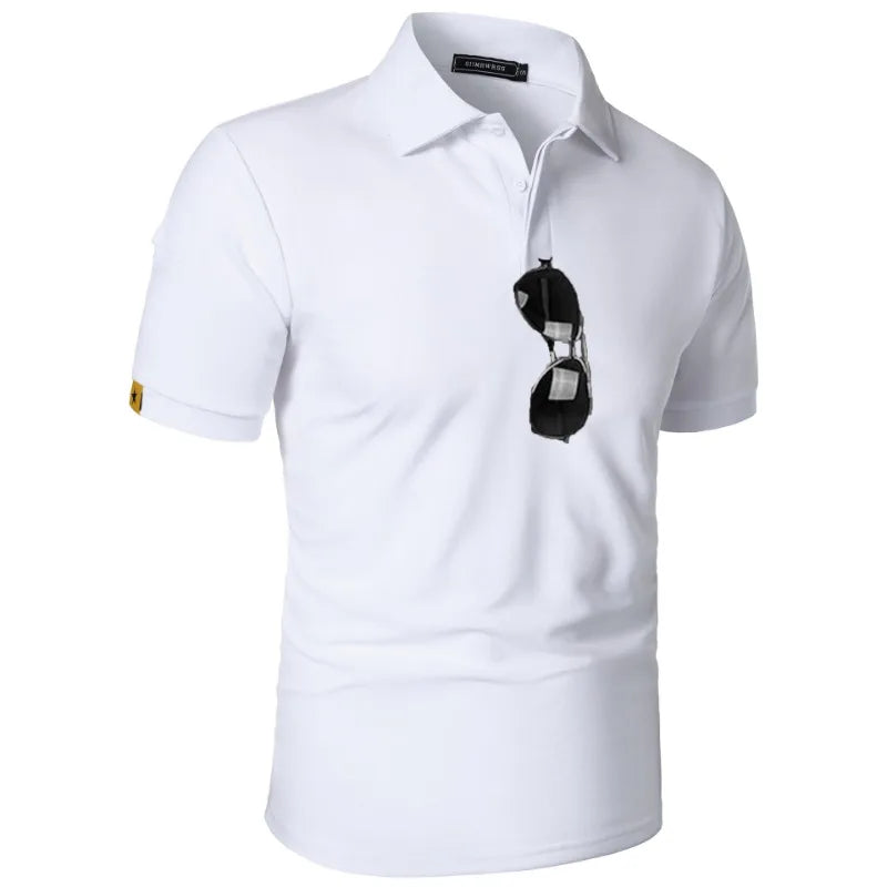 Heren Ademend Sport Polo Shirt – Casual Zomer