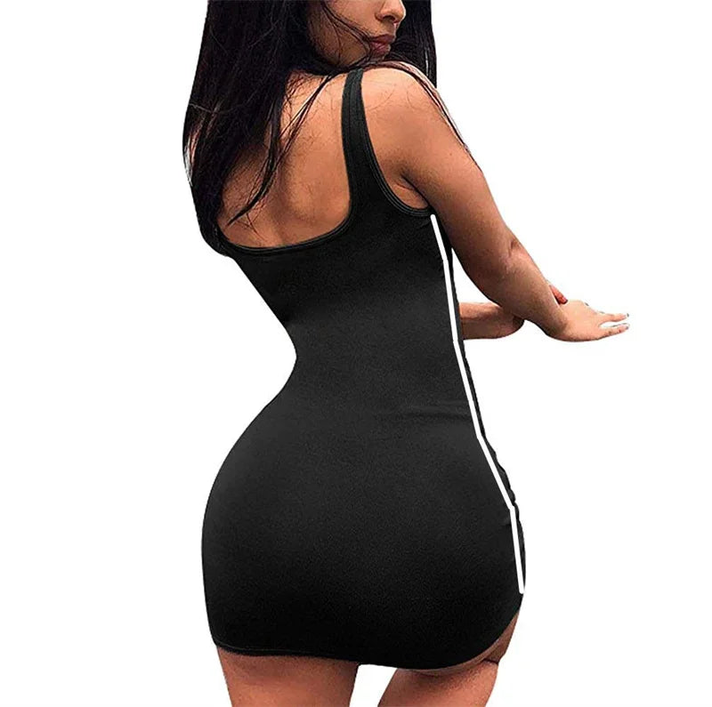 Dames Zomerjurk met Spaghettibandjes – Strak & Sexy