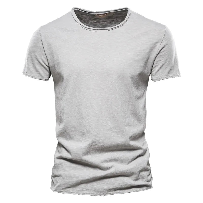 Heren Basic Cotton T-Shirt – Ademend Casual Zomer Shirt