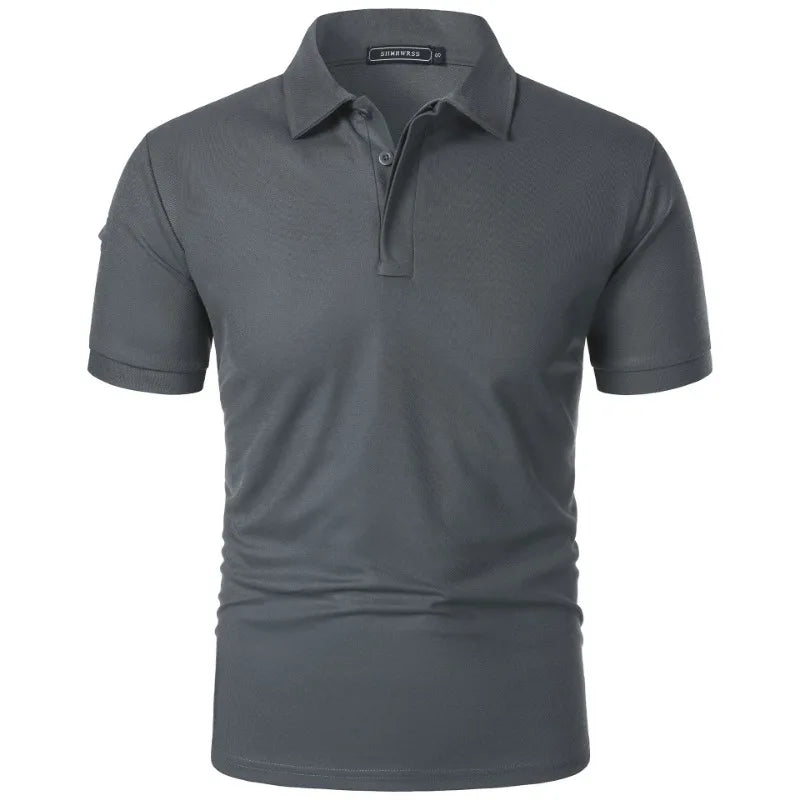 Heren Ademend Sport Polo Shirt – Casual Zomer
