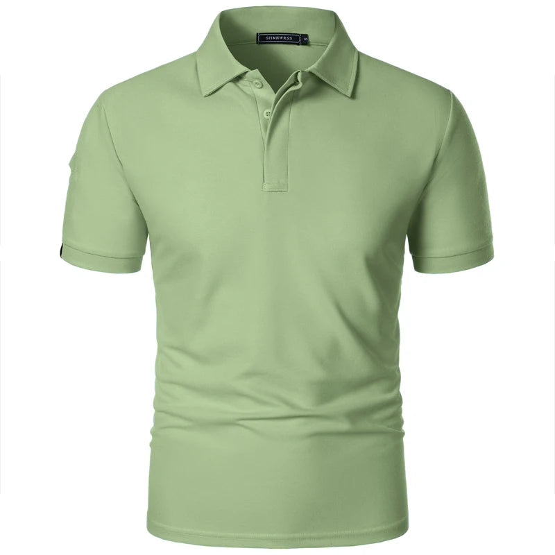Heren Ademend Sport Polo Shirt – Casual Zomer