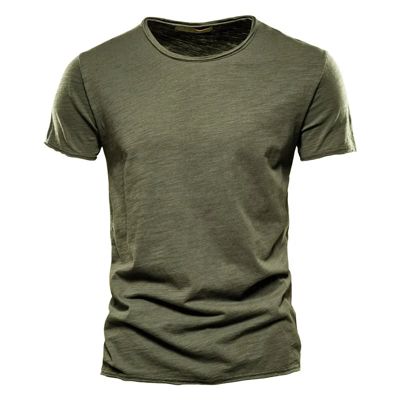 Heren Basic Cotton T-Shirt – Ademend Casual Zomer Shirt
