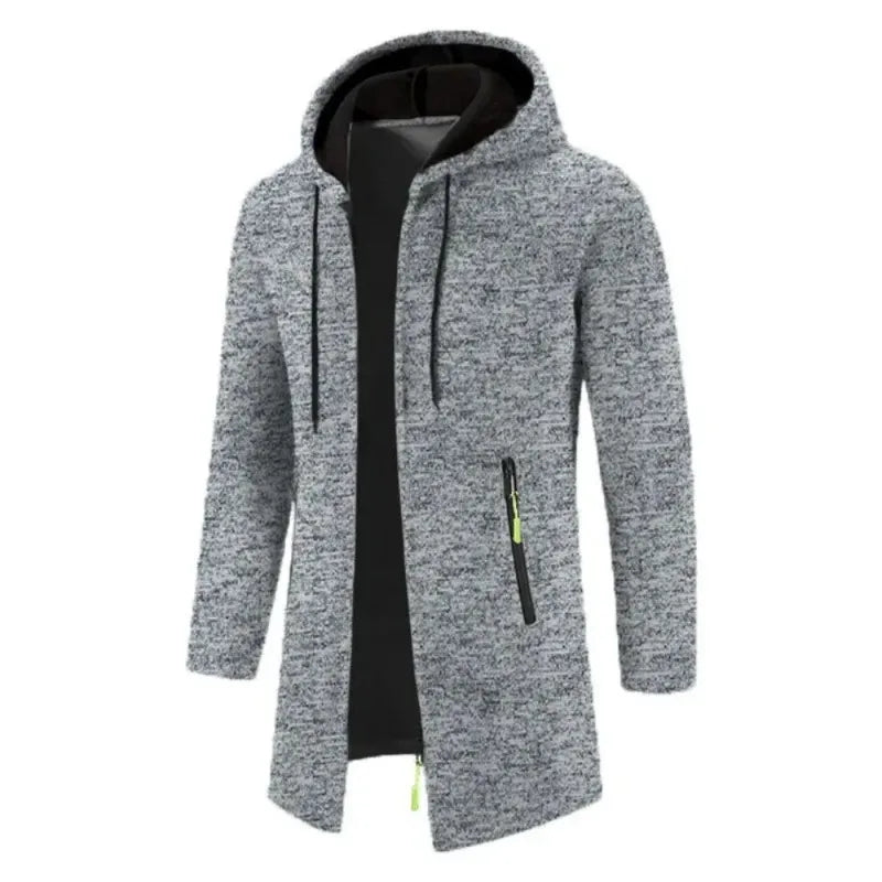 Heren Hoodie met Ritssluiting – Warme Fleece Casual Sweater