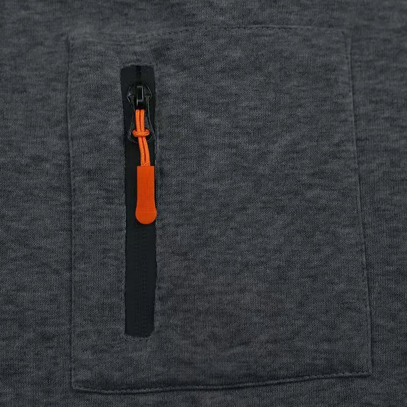 Heren fleece hoodie en broek in effen kleur, trendy sport- en vrijetijdskleding